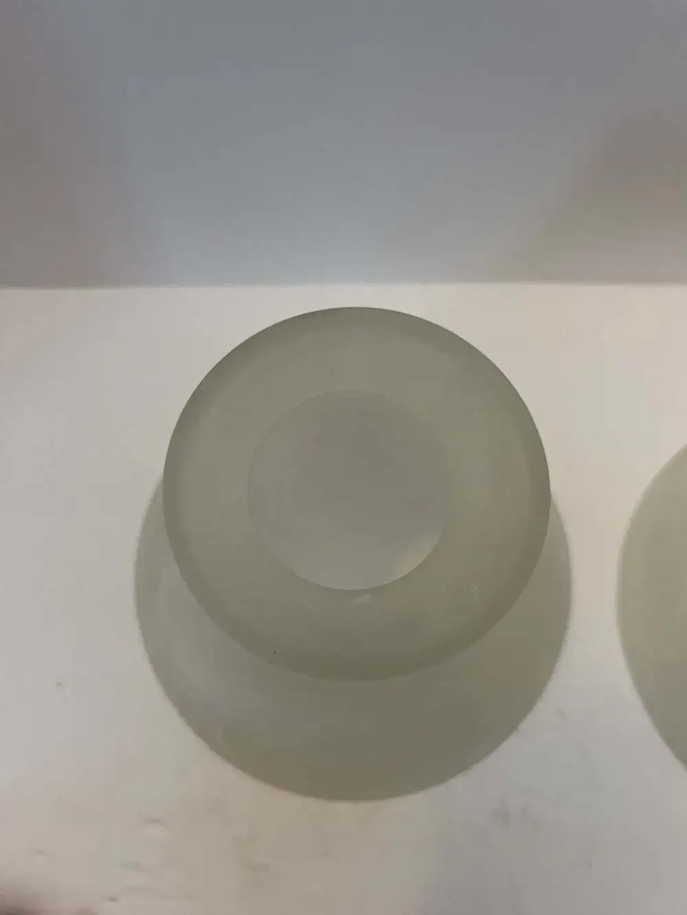 Set of 2 Frosted Bell-Shaped Ceiling Fan Replacement Glass Light Shades